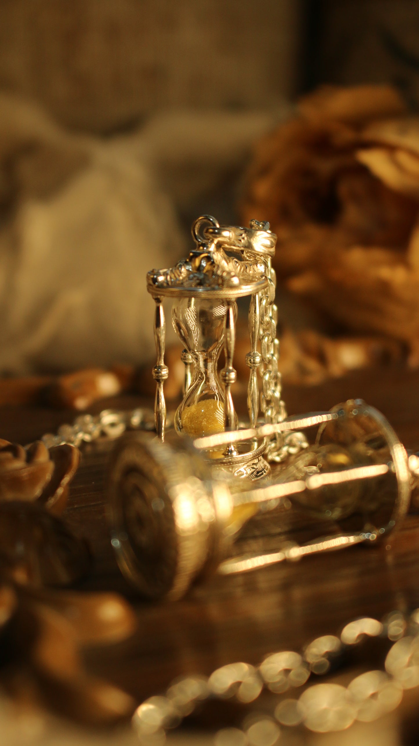 The Pendant of Time Hourglass Pendant