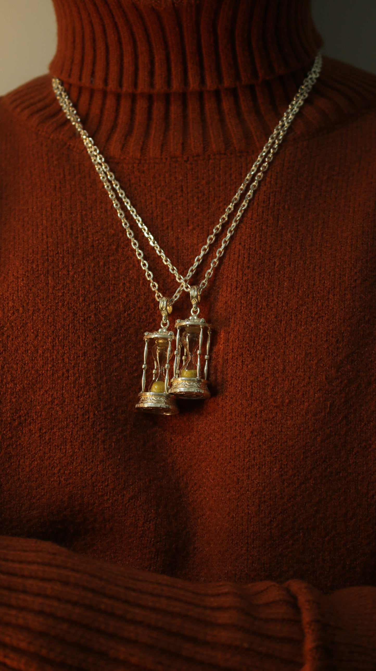 The Pendant of Time Hourglass Pendant