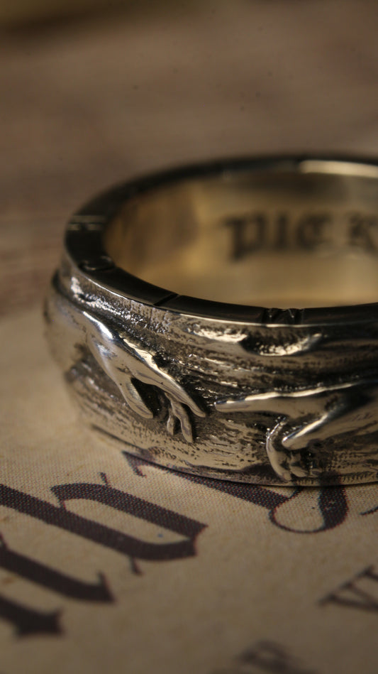 Creation Of Adam Michaelangelo Hand Of God Ring