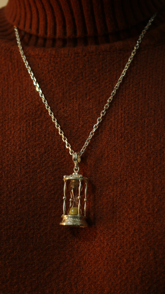 The Pendant of Time Hourglass Pendant