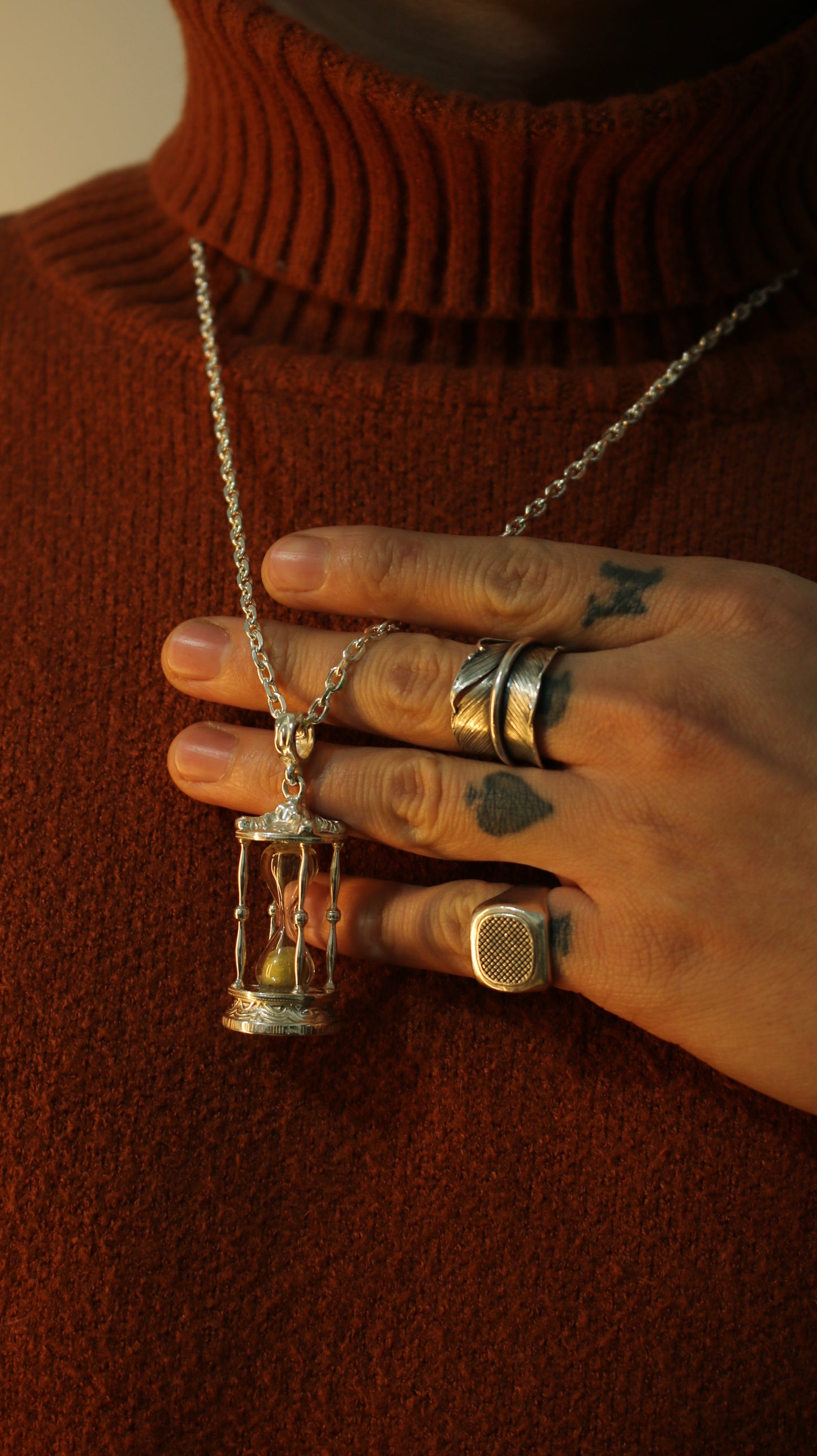 The Pendant of Time Hourglass Pendant